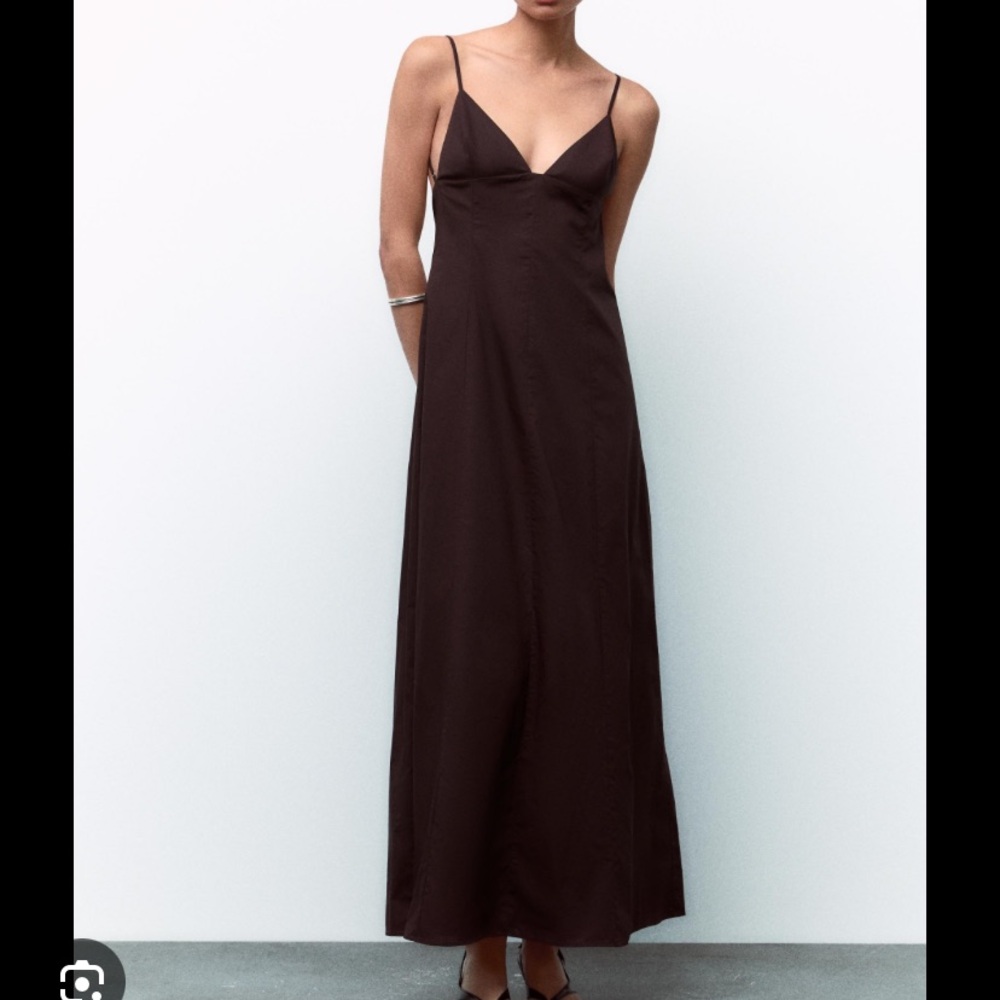 Zara Espresso Maxi Dress